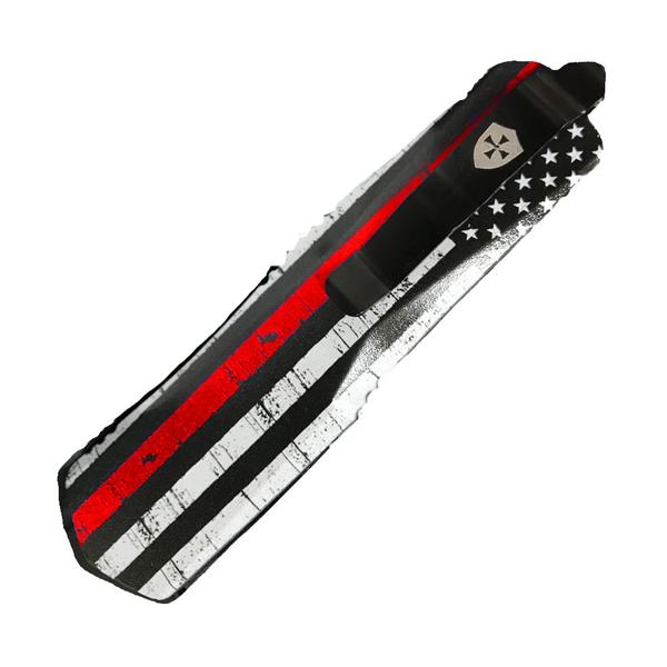 Back the Red - Templar OTF Knife - Templar Knife at Uppercut Tactical